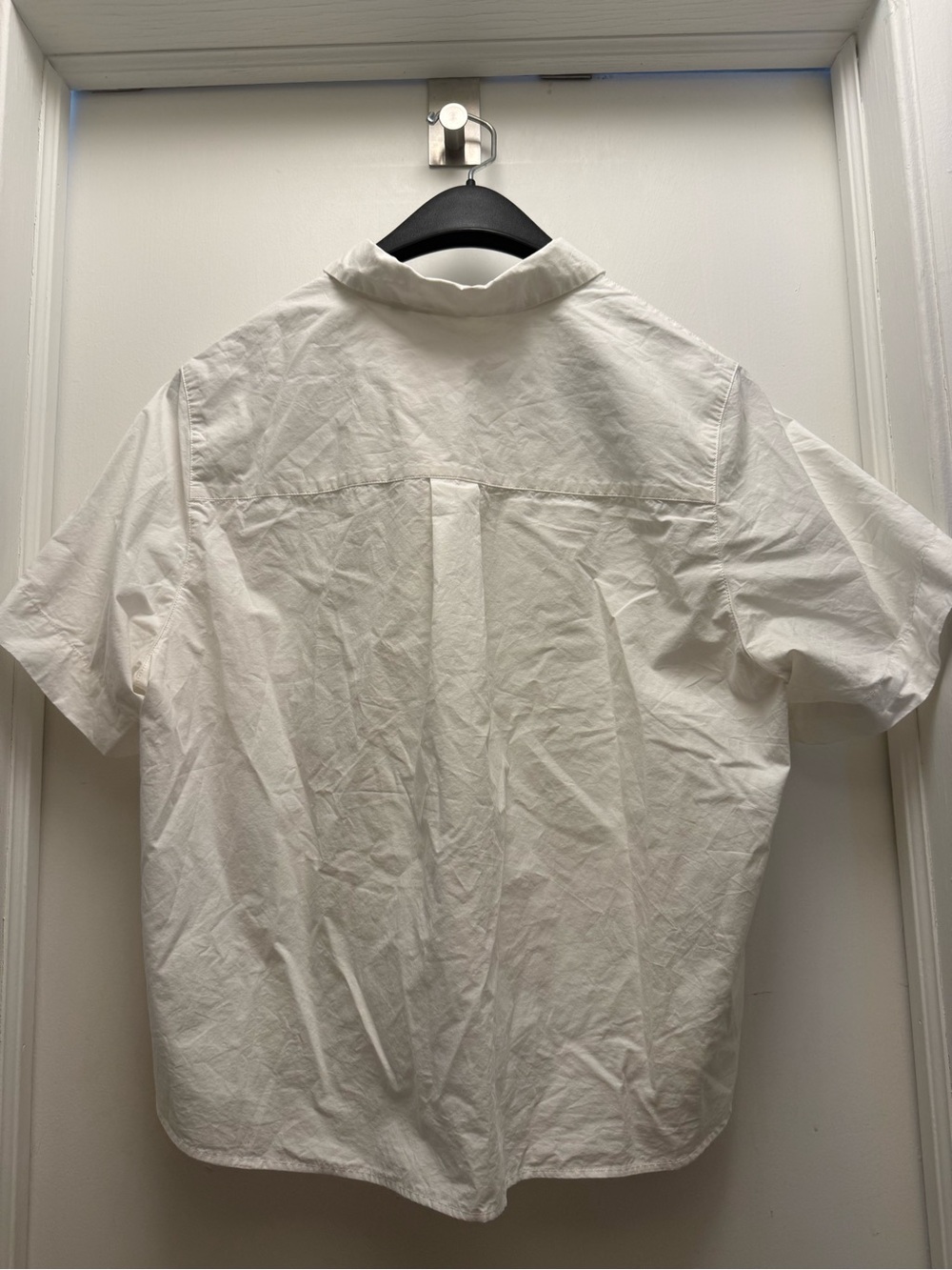 Uniqlo White Short Sleeve Button-Down Shirt - Picture 3 of 6